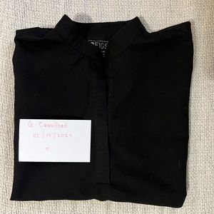 Black FIGS Rafaela Top